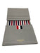 Thom Browne Gray & Multi-Color Leather Stripe Detail Men's Wallet Gray & Multi-Color