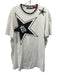 Dolce & Gabbana Size 56 White & Black Cotton Graphic Men's Short Sleeve White & Black / 56