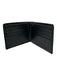 Prada AS IS Black Leather Silver Hardware Men's Wallet Black