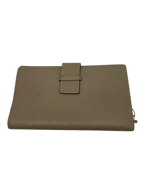 Cartier AS IS Beige Leather Charm Men's Wallet Beige