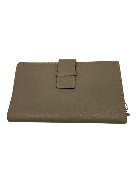 Cartier AS IS Beige Leather Charm Men's Wallet Beige