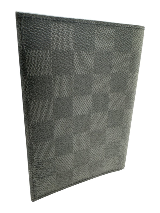 Louis Vuitton Black & Gray Leather Checkered Men's Wallet Black & Gray