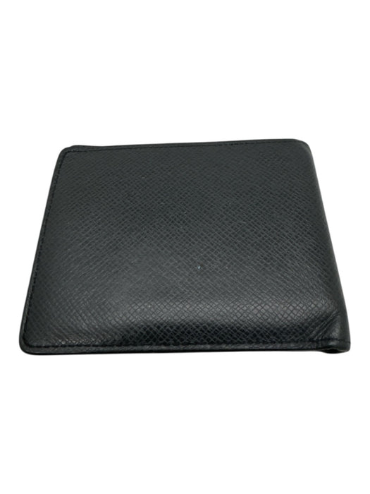Louis Vuitton Black Leather Debossed Men's Wallet Black