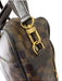 Louis Vuitton Brown & Beige Leather Damier Zip Pockets Men's Bag Brown & Beige