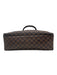 Louis Vuitton Brown & Beige Leather Damier Zip Pockets Men's Bag Brown & Beige