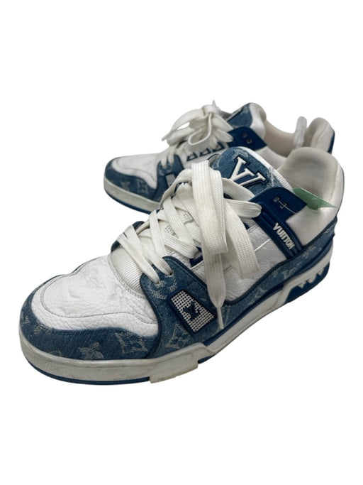Louis Vuitton Shoe Size 8 AS IS Blue & White Canvas & Leather Monogram Shoes Blue & White / 8