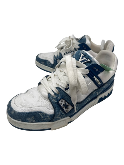 Louis Vuitton Shoe Size 8 AS IS Blue & White Canvas & Leather Monogram Shoes Blue & White / 8