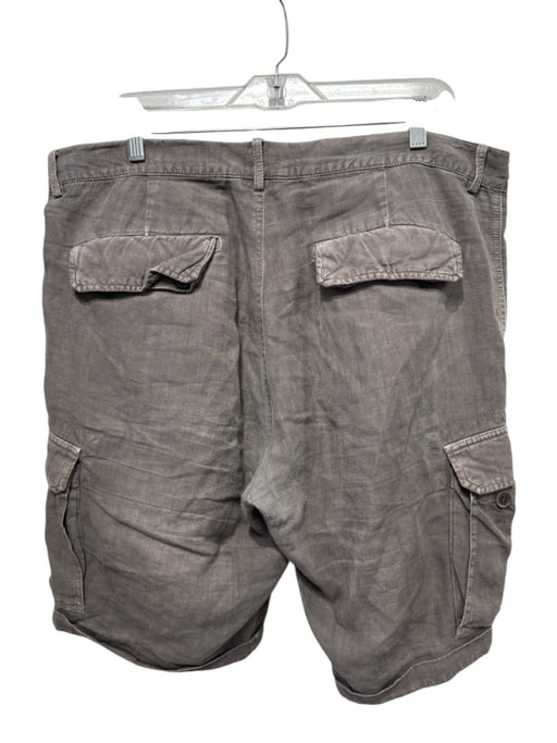 Brunello Cucinelli Size 54 Brown Linen Cargo Pocket Men's Shorts Brown / 54