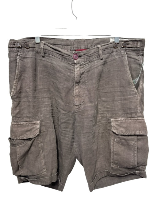 Brunello Cucinelli Size 54 Brown Linen Cargo Pocket Men's Shorts Brown / 54