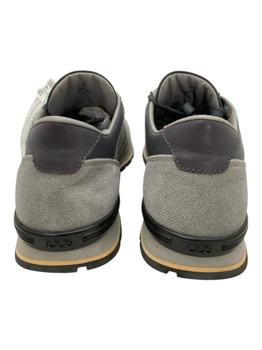 Tods Shoe Size 9 Gray Canvas & Suede Low Top Lace Up Men's Shoes Gray / 9