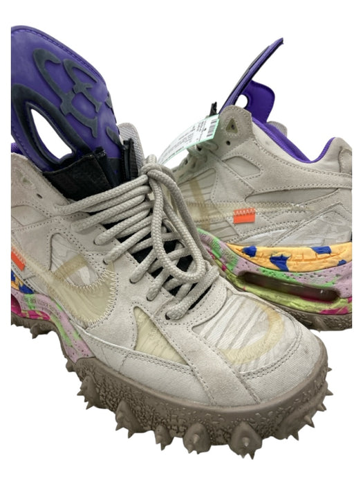 Nike / Off White Shoe Size 9 Gray & Multi-Color Suede Lace Up Ankle High Shoes Gray & Multi-Color / 9