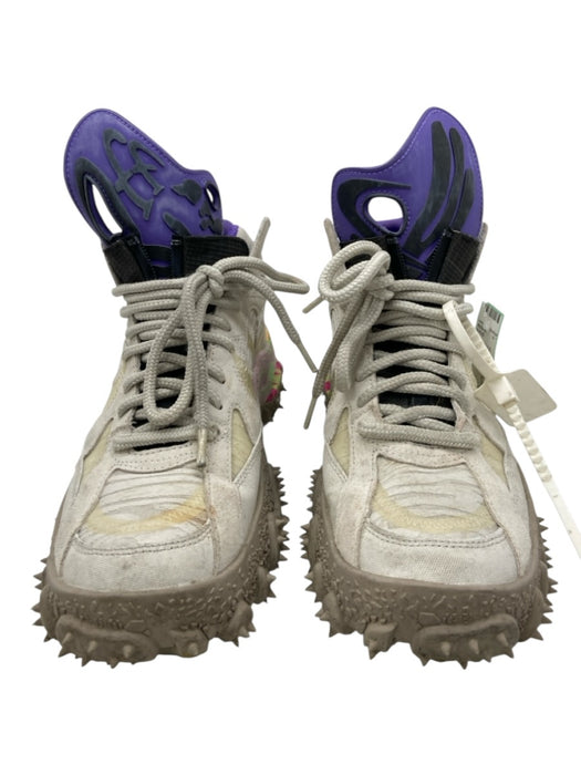 Nike / Off White Shoe Size 9 Gray & Multi-Color Suede Lace Up Ankle High Shoes Gray & Multi-Color / 9