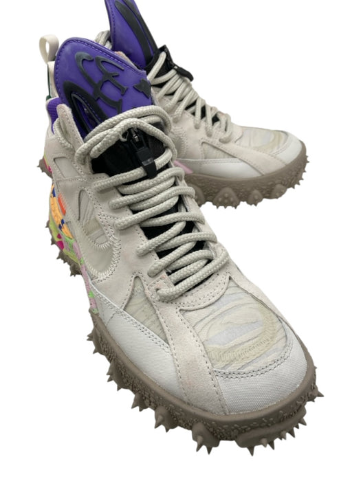 Nike / Off White Shoe Size 9 Gray & Multi-Color Suede Lace Up Ankle High Shoes Gray & Multi-Color / 9