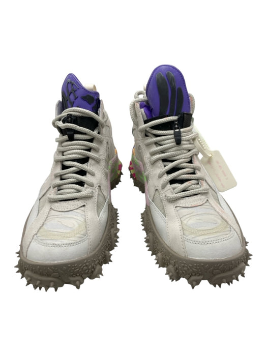 Nike / Off White Shoe Size 9 Gray & Multi-Color Suede Lace Up Ankle High Shoes Gray & Multi-Color / 9
