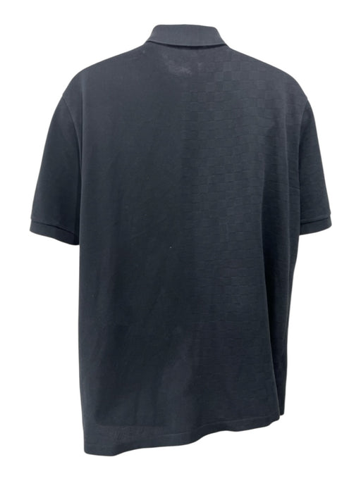 Louis Vuitton Size 4L Black Cotton Polo Men's Short Sleeve Black / 4L