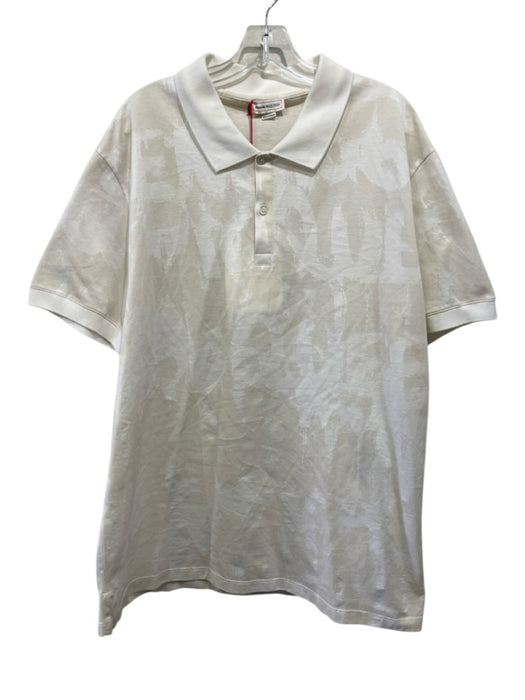 Alexander McQueen NWT Size XXL White Cotton Solid Polo Men's Short Sleeve White / XXL