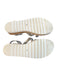 Marc Fisher Shoe Size 6 Silver leather and cork Slip On Almond Toe Strappy Shoes Silver / 6