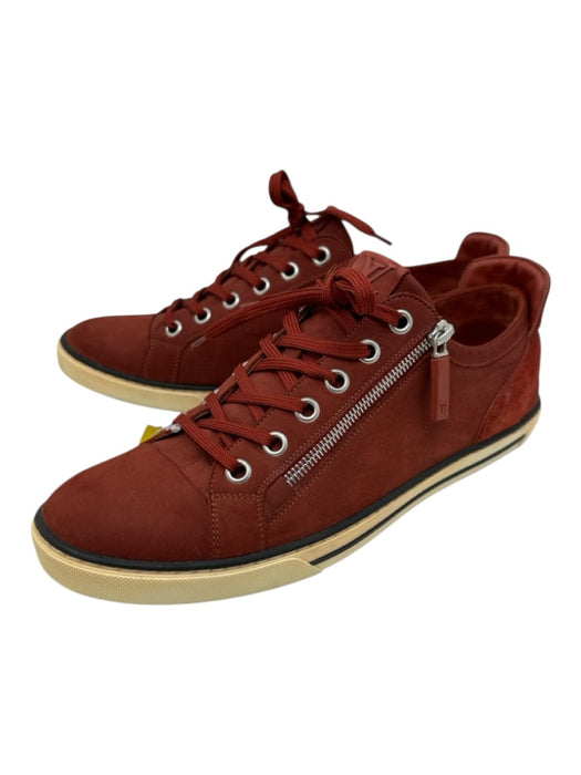 Louis Vuitton Shoe Size 9 Orange Suede Solid Low Top Men's Shoes Orange / 9