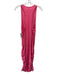 Sundry Size 3 Pink Cotton Blend Sleeveless Heathered Drop Waist Ruched Dress Pink / 3