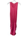 Sundry Size 3 Pink Cotton Blend Sleeveless Heathered Drop Waist Ruched Dress Pink / 3