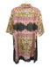 Dizzy Lizzie Size S Pink, Gray & Yellow Cotton 1/4 Button Starfish Dress Pink, Gray & Yellow / S