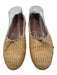 Mansur Gavriel Shoe Size 37 Beige & Tan Raffia Round Toe Bow Weave Flats Beige & Tan / 37