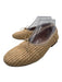 Mansur Gavriel Shoe Size 37 Beige & Tan Raffia Round Toe Bow Weave Flats Beige & Tan / 37