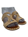 Carrie Forbes Shoe Size 37 Beige & Brown Raffia whipstitch trim Slide Sandals Beige & Brown / 37