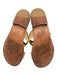 Carrie Forbes Shoe Size 37 Beige & Brown Raffia whipstitch trim Slide Sandals Beige & Brown / 37