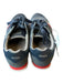 Hugo Boss Shoe Size 43 Navy & Red Pleather Rubber Sole Lace Up Men's Sneakers Navy & Red / 43