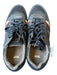 Hugo Boss Shoe Size 43 Navy & Red Pleather Rubber Sole Lace Up Men's Sneakers Navy & Red / 43
