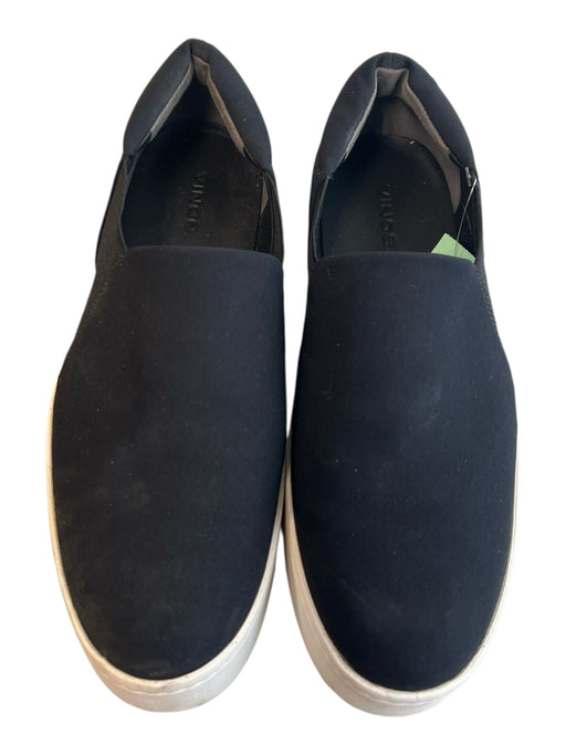 Vince Shoe Size 37.5 Black Canvas Slip On Flat Stretch Panel Shoes Black / 37.5