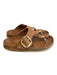 Birkenstock Shoe Size 37.5 Light Brown Leather goldtone hardware Buckle Shoes Light Brown / 37.5