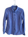 J Crew Size 10 Purple & White Cotton Checked Long Sleeve Collared Top Purple & White / 10