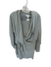 Angora Size 42 Light Gray Silk Midi Fold Over Long Sleeve Long Skirt Set Light Gray / 42