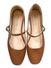 Serra Shoe Size 10 Chestnut Vegan Leather Mary Jane Flats Chestnut / 10