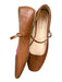 Serra Shoe Size 10 Chestnut Vegan Leather Mary Jane Flats Chestnut / 10