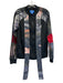 Adidas Size M Black, Green, Red Polyester Tie Detail Flora & Fauna Jacket Black, Green, Red / M