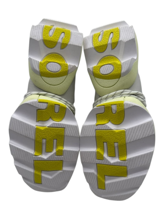 Sorel Shoe Size 8 beige, yellow, white Leather & Synthetic Mesh Sneakers beige, yellow, white / 8