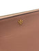 Tory Burch Pink Beige Leather Gold Tone Hardware Zip Close Crossbody Bag Pink Beige / One Size