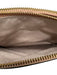 Tory Burch Pink Beige Leather Gold Tone Hardware Zip Close Crossbody Bag Pink Beige / One Size