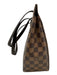 Louis Vuitton Brown Coated Canvas Leather trim Damier Ebene Magnetic Close Bag Brown / Medium