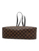 Louis Vuitton Brown Coated Canvas Leather trim Damier Ebene Magnetic Close Bag Brown / Medium