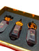 Christian Louboutin Red & Gold Glass & Metal Set Of 3 Perfume Red & Gold