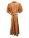 Abbey Glass Size L Pink, Orange & Yellow Polyester & Nylon Floral Brocade Dress Pink, Orange & Yellow / L
