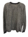 Billy Reid Size M Blue & Beige Cotton Blend Striped Crew Neck Knit Men's Sweater Blue & Beige / M