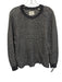 Billy Reid Size M Blue & Beige Cotton Blend Striped Crew Neck Knit Men's Sweater Blue & Beige / M