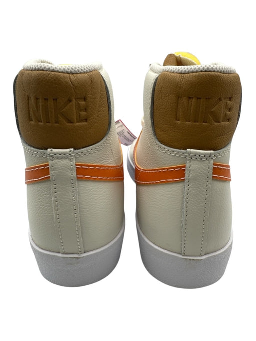 Nike Shoe Size 11 Like New White & Orange Leather Solid Sneaker Men's Shoes White & Orange / 11