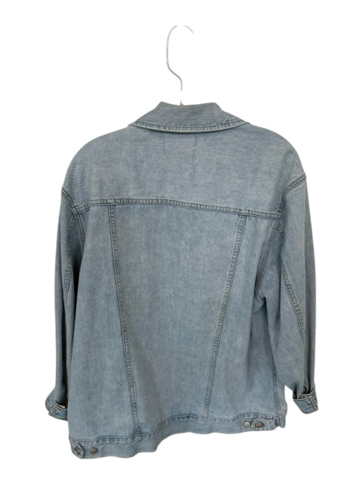 Madewell Size L Light Wash Cotton Denim Jacket Light Wash / L