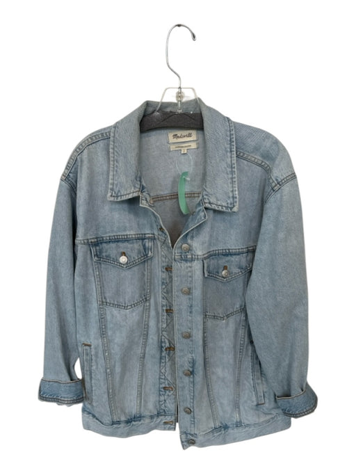 Madewell Size L Light Wash Cotton Denim Jacket Light Wash / L